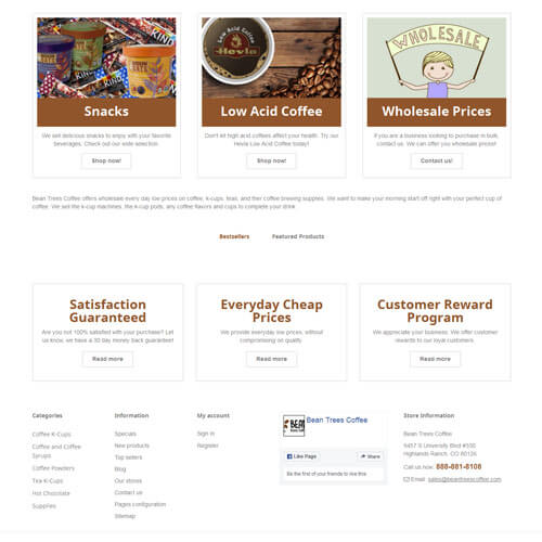 Bean Trees Coffee - Online Retailer for Coffee