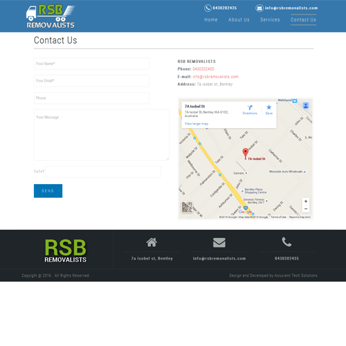 RSB Removalists - Contact Us