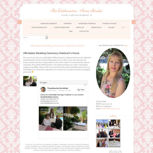 The Celebrant4u - Blog